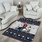 James Baldwin Christmas Santa Area Rug Ugly Pixel Pattern Black History Holiday