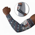 James Baldwin Christmas Santa Arm Sleeves Ugly Pixel Pattern Black History Holiday