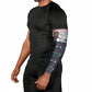James Baldwin Christmas Santa Arm Sleeves Ugly Pixel Pattern Black History Holiday