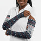 James Baldwin Christmas Santa Arm Sleeves Ugly Pixel Pattern Black History Holiday