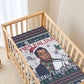 James Baldwin Christmas Santa Baby Bed Cover Ugly Pixel Pattern Black History Holiday