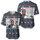 James Baldwin Christmas Santa Baseball Jersey Ugly Pixel Pattern Black History Holiday