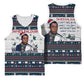 James Baldwin Christmas Santa Basketball Jersey Ugly Pixel Pattern Black History Holiday