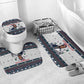 James Baldwin Christmas Santa Bathroom Set Ugly Pixel Pattern Black History Holiday