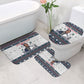 James Baldwin Christmas Santa Bathroom Set Ugly Pixel Pattern Black History Holiday