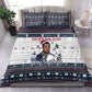 James Baldwin Christmas Santa Bedding Set Ugly Pixel Pattern Black History Holiday