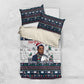 James Baldwin Christmas Santa Bedding Set Ugly Pixel Pattern Black History Holiday