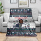 James Baldwin Christmas Santa Blanket Ugly Pixel Pattern Black History Holiday