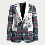 James Baldwin Christmas Santa Blazer Ugly Pixel Pattern Black History Holiday