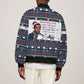 James Baldwin Christmas Santa Bomber Jacket Ugly Pixel Pattern Black History Holiday