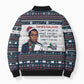 James Baldwin Christmas Santa Bomber Puffer Jacket Ugly Pixel Pattern Black History Holiday