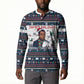 James Baldwin Christmas Santa Button Sweatshirt Ugly Pixel Pattern Black History Holiday