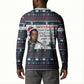 James Baldwin Christmas Santa Button Sweatshirt Ugly Pixel Pattern Black History Holiday