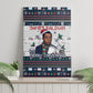 James Baldwin Christmas Santa Canvas Wall Art Ugly Pixel Pattern Black History Holiday