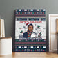 James Baldwin Christmas Santa Canvas Wall Art Ugly Pixel Pattern Black History Holiday