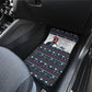 James Baldwin Christmas Santa Car Mats Ugly Pixel Pattern Black History Holiday