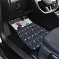 James Baldwin Christmas Santa Car Mats Ugly Pixel Pattern Black History Holiday