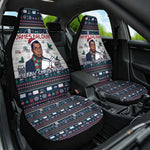 James Baldwin Christmas Santa Car Seat Cover Ugly Pixel Pattern Black History Holiday