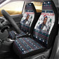 James Baldwin Christmas Santa Car Seat Cover Ugly Pixel Pattern Black History Holiday