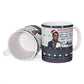 James Baldwin Christmas Santa Ceramic Mug Ugly Pixel Pattern Black History Holiday