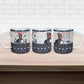 James Baldwin Christmas Santa Ceramic Mug Ugly Pixel Pattern Black History Holiday