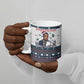James Baldwin Christmas Santa Ceramic Mug Ugly Pixel Pattern Black History Holiday