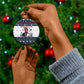 James Baldwin Christmas Santa Ceramic Ornament Ugly Pixel Pattern Black History Holiday