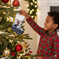 James Baldwin Christmas Santa Christmas Stocking Ugly Pixel Pattern Black History Holiday