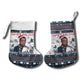 James Baldwin Christmas Santa Christmas Stocking Ugly Pixel Pattern Black History Holiday