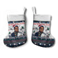 James Baldwin Christmas Santa Christmas Stocking Ugly Pixel Pattern Black History Holiday