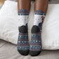 James Baldwin Christmas Santa Crew Socks Ugly Pixel Pattern Black History Holiday