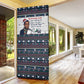 James Baldwin Christmas Santa Door Cover Ugly Pixel Pattern Black History Holiday