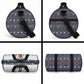 James Baldwin Christmas Santa Duffle Bag Ugly Pixel Pattern Black History Holiday