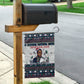 James Baldwin Christmas Santa Garden Flag Ugly Pixel Pattern Black History Holiday