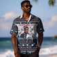 James Baldwin Christmas Santa Hawaiian Shirt Ugly Pixel Pattern Black History Holiday