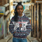 James Baldwin Christmas Santa Hoodie Ugly Pixel Pattern Black History Holiday