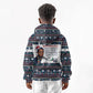 James Baldwin Christmas Santa Kid Hoodie Ugly Pixel Pattern Black History Holiday