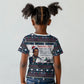 James Baldwin Christmas Santa Kid T shirt Ugly Pixel Pattern Black History Holiday