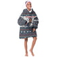 James Baldwin Christmas Santa Kid Wearable Blanket Hoodie Ugly Pixel Pattern Black History Holiday
