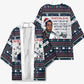 James Baldwin Christmas Santa Kimono Ugly Pixel Pattern Black History Holiday