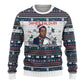 James Baldwin Christmas Santa Ugly Christmas Sweater Ugly Pixel Pattern Black History Holiday