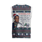 James Baldwin Christmas Santa Christmas Knitted V-Neck Vest Ugly Pixel Pattern Black History Holiday