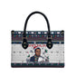 James Baldwin Christmas Santa Leather Bag Ugly Pixel Pattern Black History Holiday