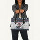 James Baldwin Christmas Santa Leather Bag Ugly Pixel Pattern Black History Holiday