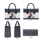 James Baldwin Christmas Santa Leather Bag Ugly Pixel Pattern Black History Holiday