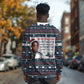 James Baldwin Christmas Santa Long Sleeve Shirt Ugly Pixel Pattern Black History Holiday