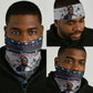 James Baldwin Christmas Santa Neck Gaiter Ugly Pixel Pattern Black History Holiday