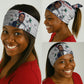 James Baldwin Christmas Santa Neck Gaiter Ugly Pixel Pattern Black History Holiday