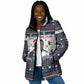 James Baldwin Christmas Santa Padded Jacket Ugly Pixel Pattern Black History Holiday