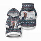 James Baldwin Christmas Santa Pet Hoodie Ugly Pixel Pattern Black History Holiday